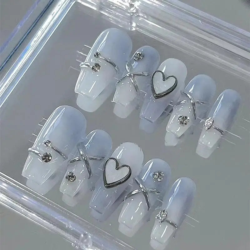 Sky High - 10Pcs Handmade Press on Nails